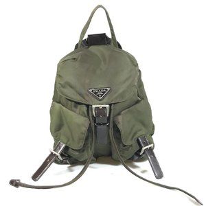 Prada Olive Green Backpack